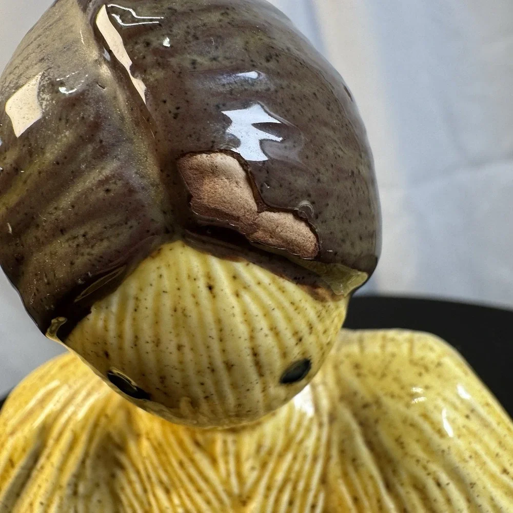 Vtg 1970'S Ceramic Corn Husk Doll Figurine 10